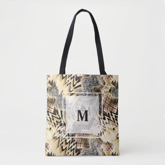 huid, luipaard, slang tote bag (Voorkant)