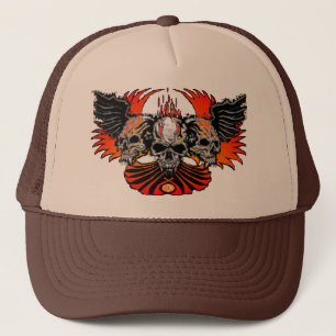 Huid Phoenix wit, driedubilair schillen Trucker Pet