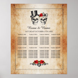 Huid Rood Roodtafel Poster Ruwweg 8 Zitplaatsen