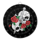 Huid, Rozen en Dagger Dartbord (Voorkant)