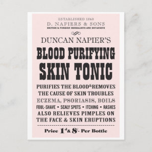 Huid Tonic Briefkaart