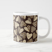 Huid van dieren met hart grote koffiekop (Rechts)