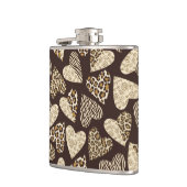 Huid van dieren met hart heupfles (Links)