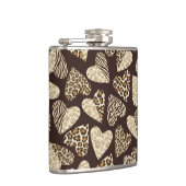 Huid van dieren met hart heupfles (Rechts)