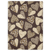 Huid van dieren met hart klembord (Achterkant)