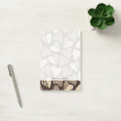 Huid van dieren met hart post-it® notes (Kantoor)