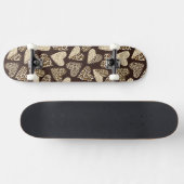 Huid van dieren met hart skateboard (Horizontaal)