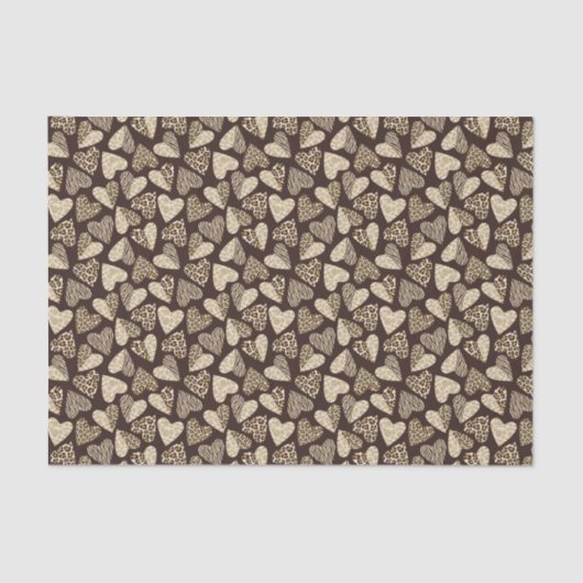 Huid van dieren met hart tissuepapier (Voorkant)