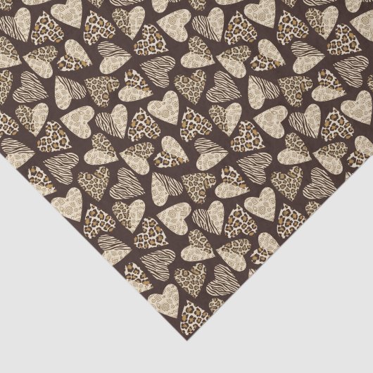 Huid van dieren met hart tissuepapier (Detail)