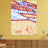 Huid van luipaarden - fijn artikel 2 canvas afdruk (Insitu (Woonkamer))
