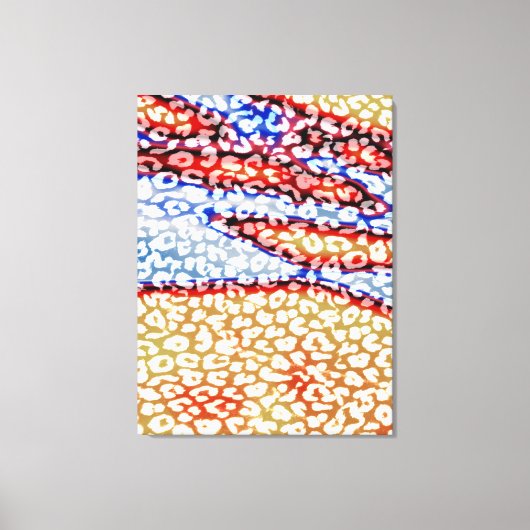 Huid van luipaarden - fijn artikel 2 canvas afdruk (Voorkant)