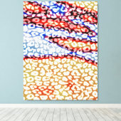 Huid van luipaarden - fijn artikel 2 canvas afdruk (Insitu (Houten vloer))
