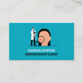 Huidaandoening, dermatoloog, dermatologische klini visitekaartje (Voorkant)