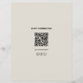 Huidarts Logo QR Neutraal Beige Flyer (Achterkant)