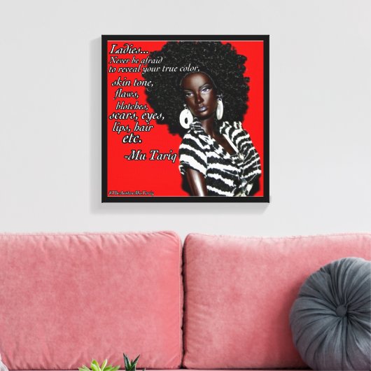 Huiddiepte Canvas Afdruk (Insitu (Woonkamer))