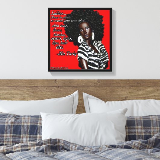 Huiddiepte Canvas Afdruk (Insitu (Slaapkamer))