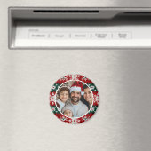 Huide Kersttrui Rood En Groen Magneet (Insitu (Vaatwasser))