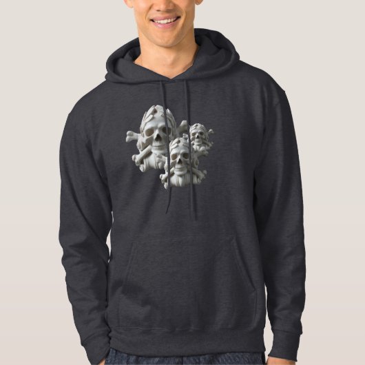 Huiden en Botten Pirate Skeletgekleurd Sweatshirt (Voorkant)