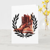 huiden laarzen kaart (Gele Bloem)