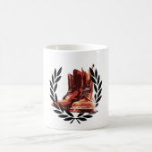 huiden laarzen koffiemok (Center)