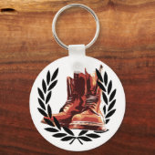 huiden laarzen sleutelhanger (Voorkant)
