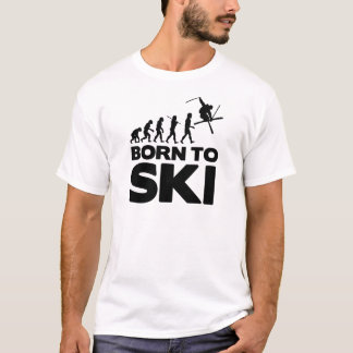 HUIDEVOLUTIE GEBOREN AAN SKI 02.png T-shirt