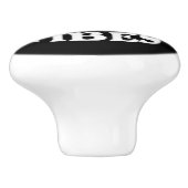 Huidflesjes Keramische Knop (Zijkant)