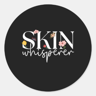 Huidfluisteraar Esthetics Esthetici Ronde Sticker