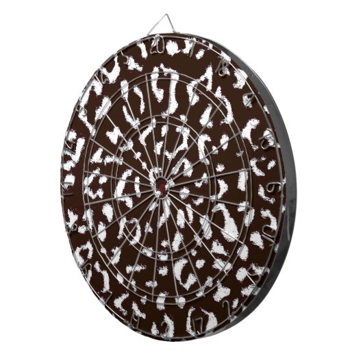 Huidhuid van dierenbont dartbord (Voorkant Rechts)