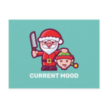 Huidig Briefkaart van de Sinterklaas en de Elf