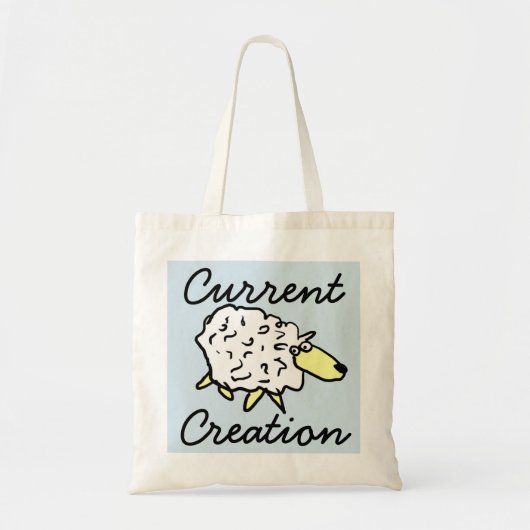 "Huidig creatie" Schapen Cartoons Projecttas Tote Bag (Voorkant)