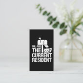 Huidig inwoner Postman Funny Postal Workers Visitekaartje (Staand voorkant)
