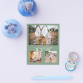 Huidige foto bewaar data verloving flyer (Enkel)