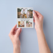 Huidige foto bewaar data verloving flyer (Hand)