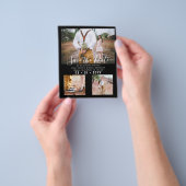 Huidige foto bewaar data verloving flyer (Hand)