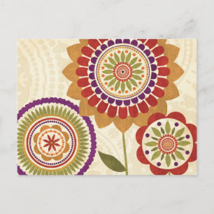 Huidige Herfst bloemen Briefkaart