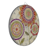 Huidige Herfst bloemen Dartbord (Voorkant Links)