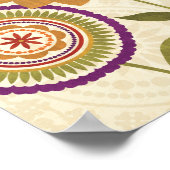 Huidige Herfst bloemen Poster (Hoek)