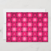 Huidige kerstboom en foto's met cadeaus kaart (Achterkant)