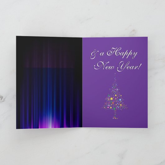 Huidige kerstboom feestdagen kaart (Binnen)