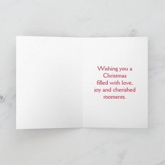 Huidige kerstboom feestdagen kaart (Binnen)