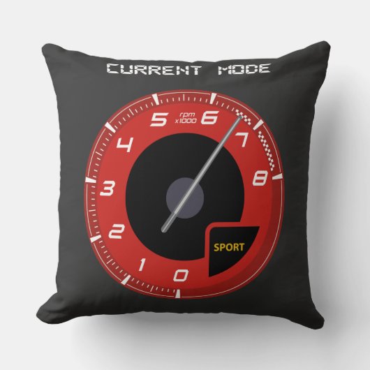 HUIDIGE MODSPORT T-Shirt Kussen (Voorkant)