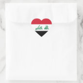 Huidige nationale vlag van Irak Hart Sticker (Tas)