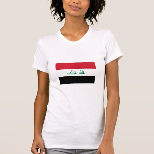 Huidige nationale vlag van Irak T-shirt (Voorkant)