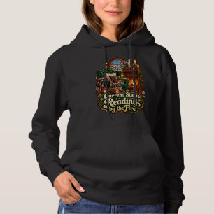 Huidige status lezen bij het vuur Winter Hoodie