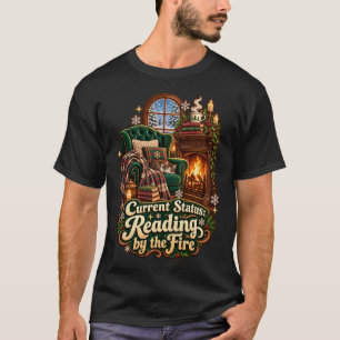 Huidige status lezen bij het vuur Winter T-shirt