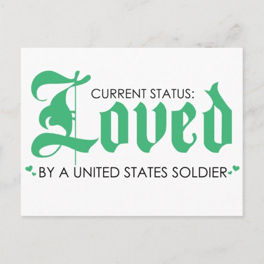 Huidige status: Vertrouwd door een Amerikaanse sol Briefkaart (Voorkant)