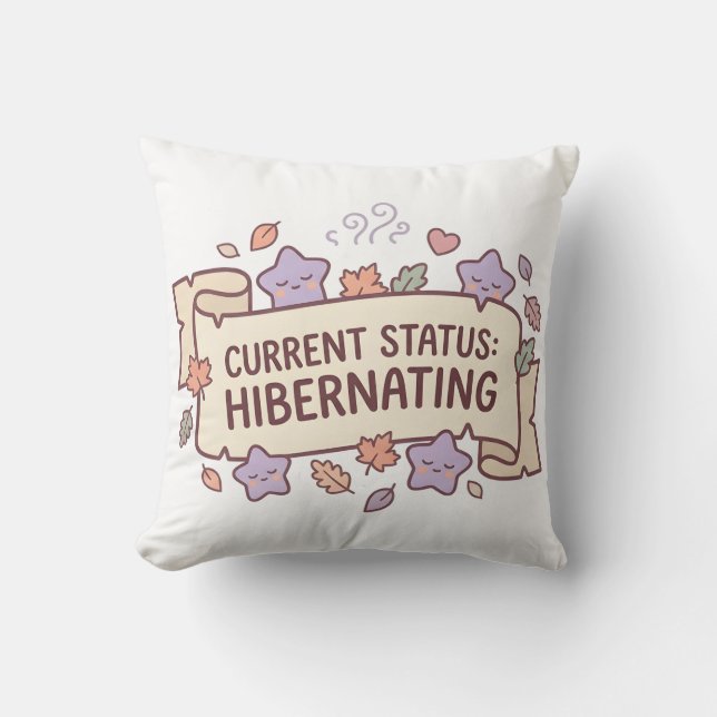 Huidige status: Winterse slaap - knusse kussen (Voorkant)