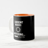 Huidige stemming: buffering tweekleurige koffiemok (Voorkant links)