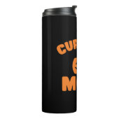 Huidige stemming grappig pompoen halloween thermosbeker (Gedraaid links)